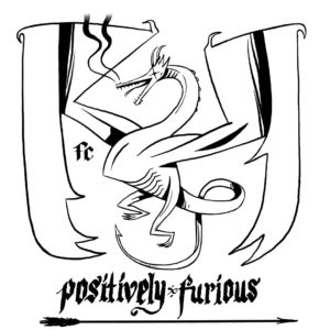 Positively Furious // Dragão enfezado – camiseta unissex T-shirt BR