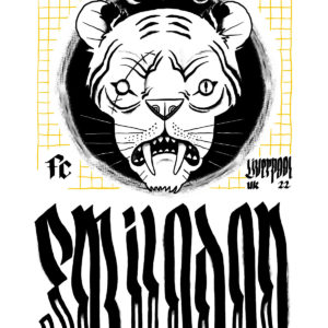 Smilodon // dente-de-sabre – camiseta unissex